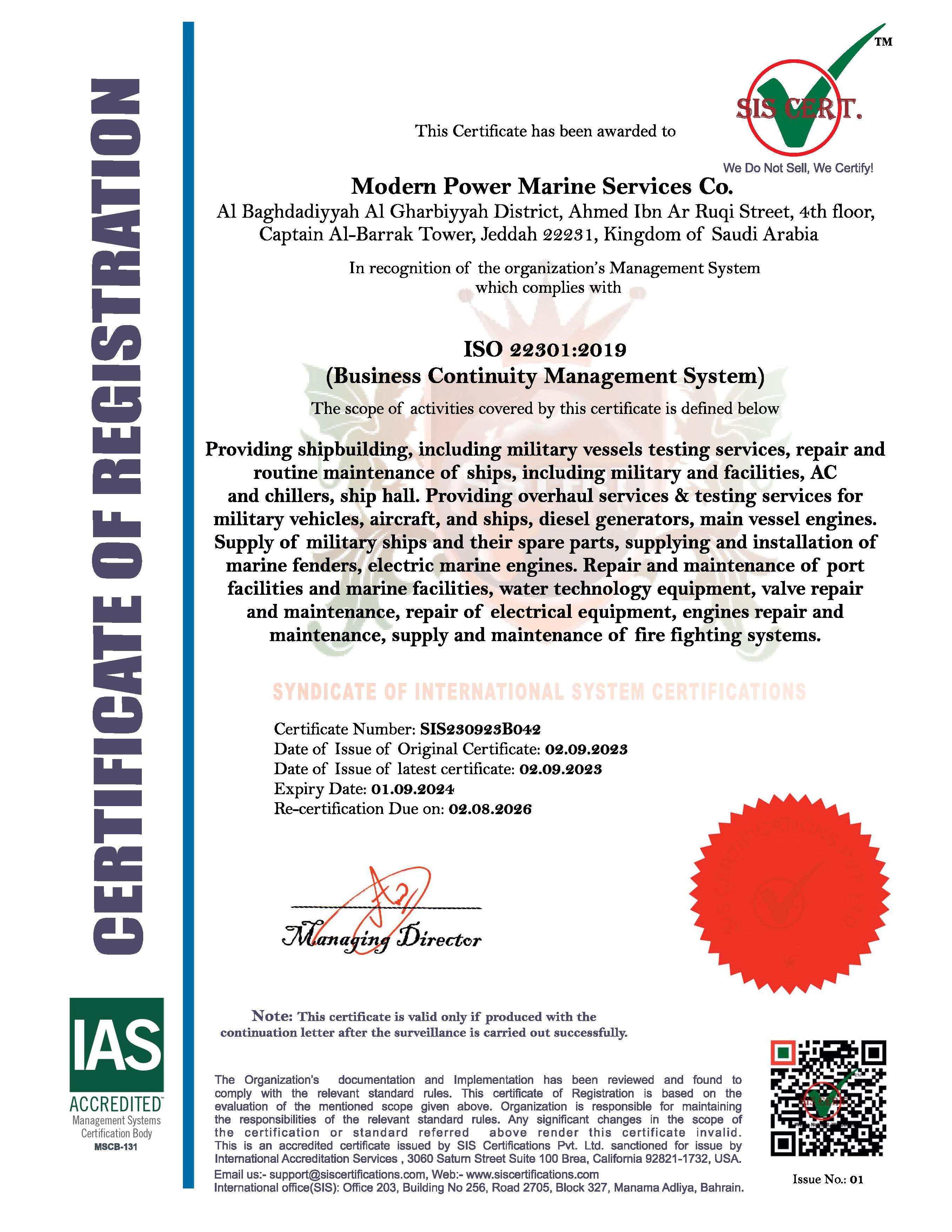 ISO 22301